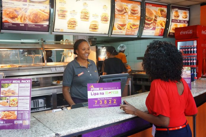 A customer at Steers