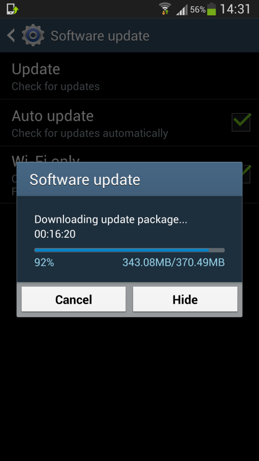 Firmware update - Galaxy S4