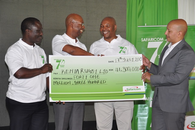 Bob Collymore, Safaricom and Sam Muthee, Kenya Rugby Union