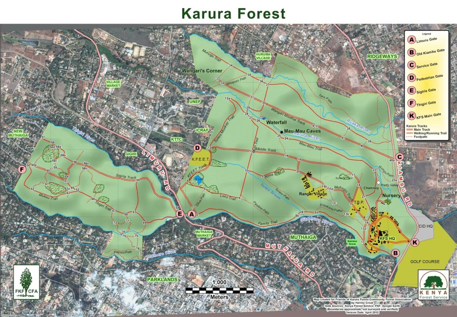Karura Forest Map