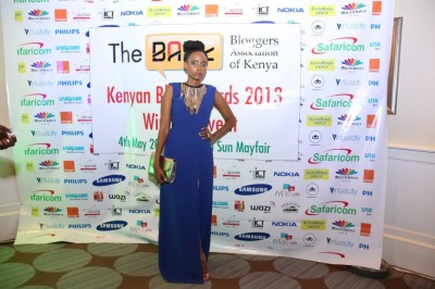 Fashion Blogger Nancie Mwai at the 2013 BAKE Kenyan Blog Awards