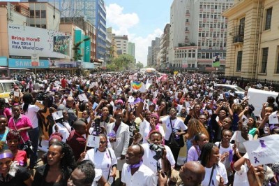 The #MyDressMyChoice protest in Nairobi, 17th November 2014
