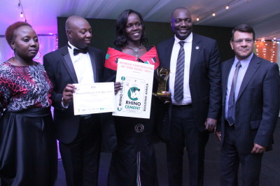 Winner of the Woman Contractor of the Year with ARM CEO Pradeep Paurana with guests