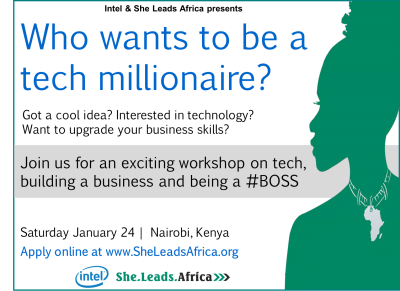 Intel x She Leads Africa Poster