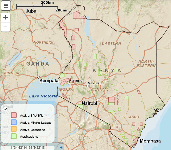 Kenya Mining Cadastre Portal