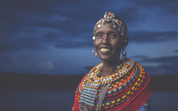 Nagaram Lucy Lasakolbo on the banks of the Ewaso Ng'iro © One Touch Media Kenya