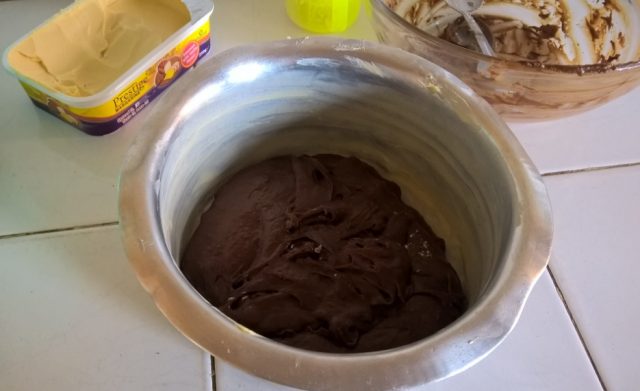 Batter in baking tin