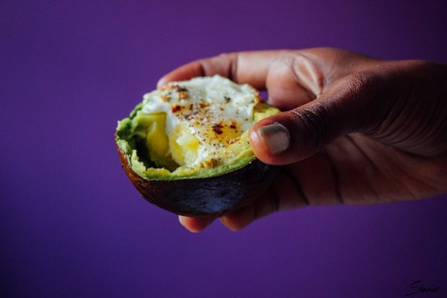 First time trying out avocado and an egg prepared by Miss Mandi Throwdown.